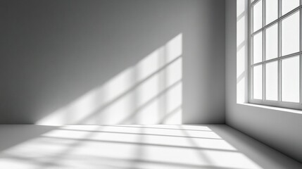 Fototapeta premium Simple, minimalist interior design with natural light