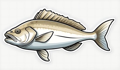 fish on a white background