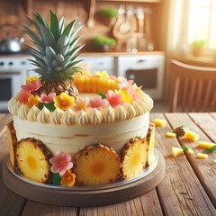 fruit cake with fruits