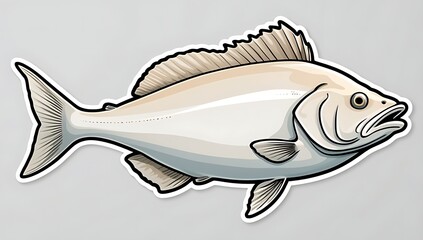 vector illustration of a fish