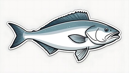vector illustration of a fish