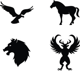 animal logo collection vectors. Animal Logo Collection for Branding and Design. Modern Animal Logos for Creative Projects. Minimal Animal Logo Set for Business and Web. Professional Animal Logo Pack f
