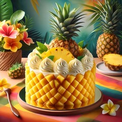 fruit salad with pineapple