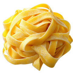  tagliatelle noodles isolated on transparent background 