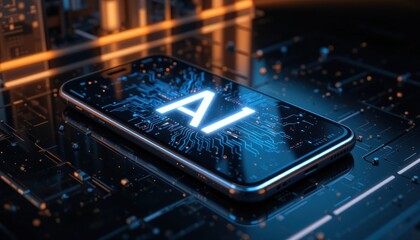 mobile phone and internet concept Artificial Intelligence