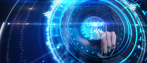 Business, Technology, Internet and network concept. Labor Law Lawyer Legal.