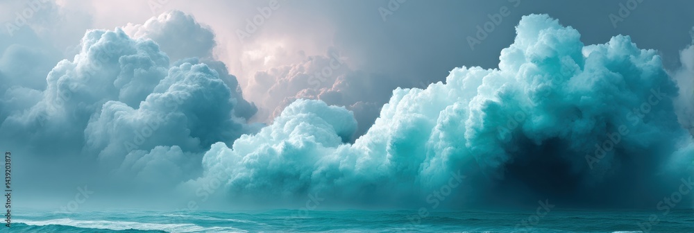 Leinwandbilder ethereal cloud dynamics immersive atmospheric visualization exploring meteorological complexity, cli