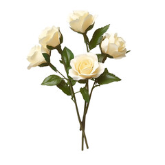 Obraz premium Elegant cream colored flowers bouquet