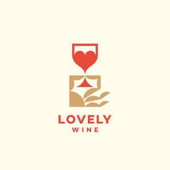 Lovely wine logo