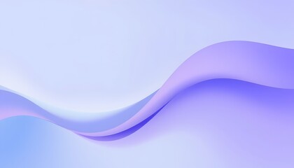 Abstract Wave in Light Purple and Blue