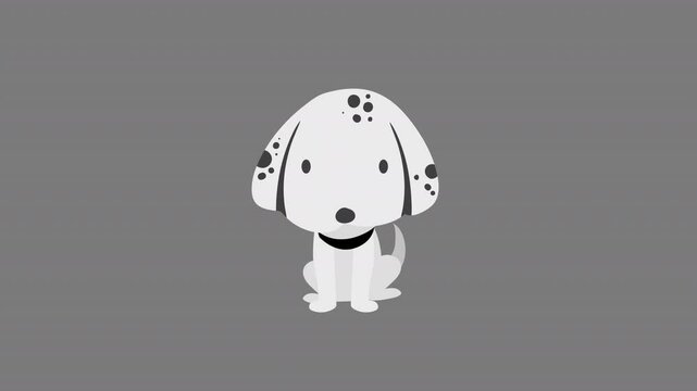 cute dog cartoon animation