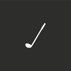 Golf club icon flat vector design