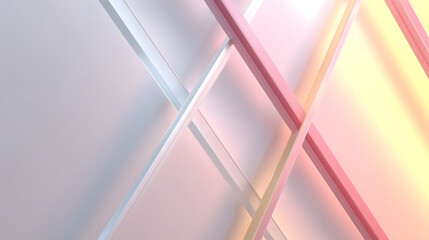 Abstract lines create beautiful interplay of colors and light in this image. soft hues blend seamlessly, evoking sense of calm and creativity