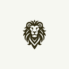 Lion heraldry logo