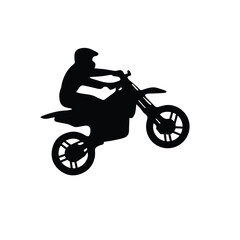 Female Ride Sports Motorcycle, Silhouetted Motorcyclist Leans into Sharp Turn.