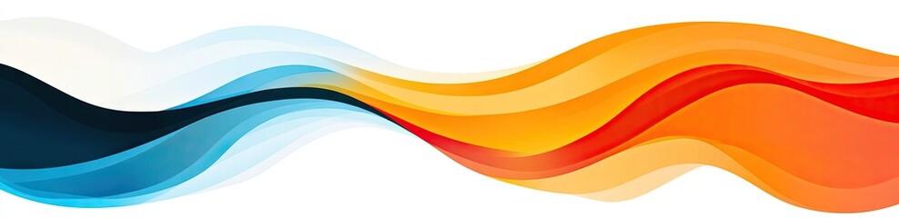 A dynamic abstract design of flowing colors in a wavy pattern.