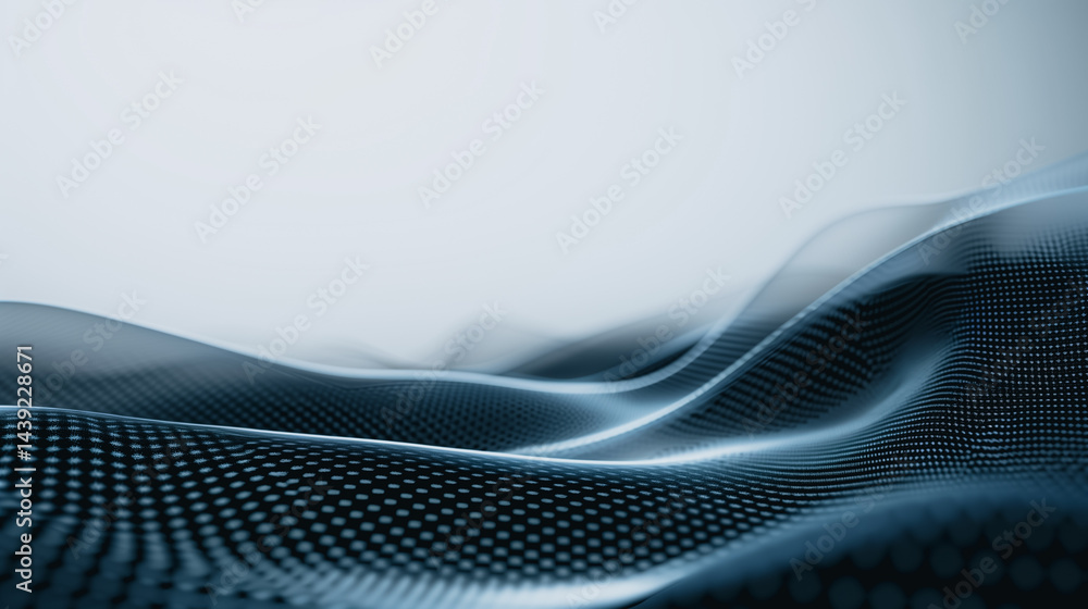 Poster abstract digital waves: a mesmerizing digital rendering of flowing wave patterns, creating a sense o