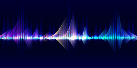 Music equalizer sound wave illustration vector3