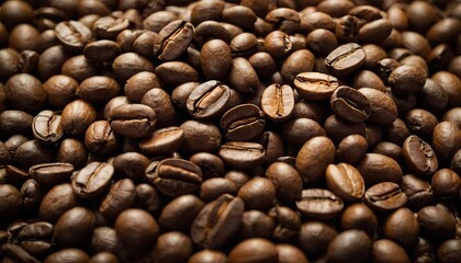 Naklejka premium Roasted Coffee Beans Aromatic and Rich 1