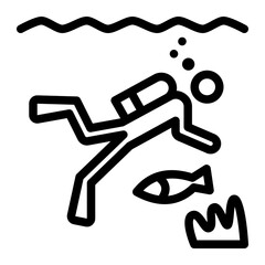 Scuba Diving Icon