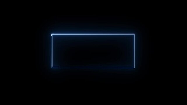 abstract saber light border illustration background.Glowing frames sign collection for web design, app, game and interface. Neon rectangle picture frame