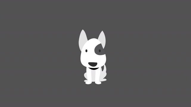 cute dog cartoon animation
