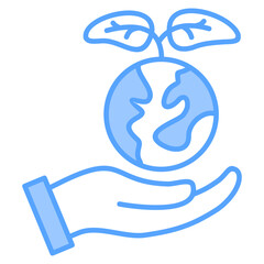Ecology Blue Icon