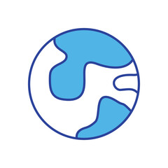 Planet icon vector stock illustration