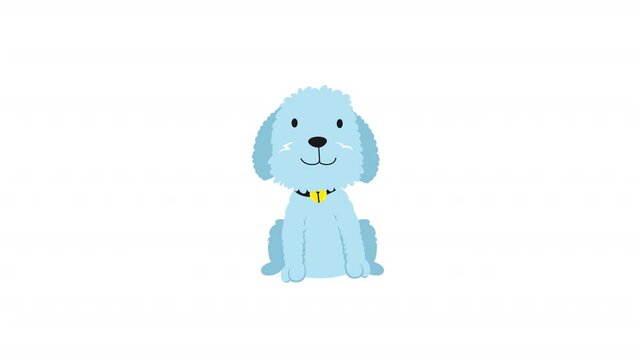 cute dog cartoon animation