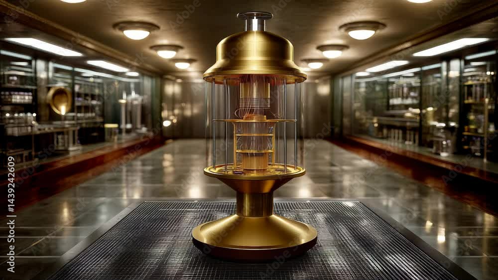 Aufkleber futuristic quantum computer in high-tech lab