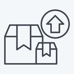 Icon Box. related to Industry symbol. line style. design editable