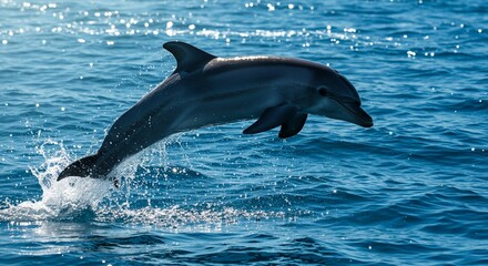 Jumping Dolphin in the Ocean