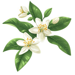 Fototapeta premium Floral springtime blossom illustration
