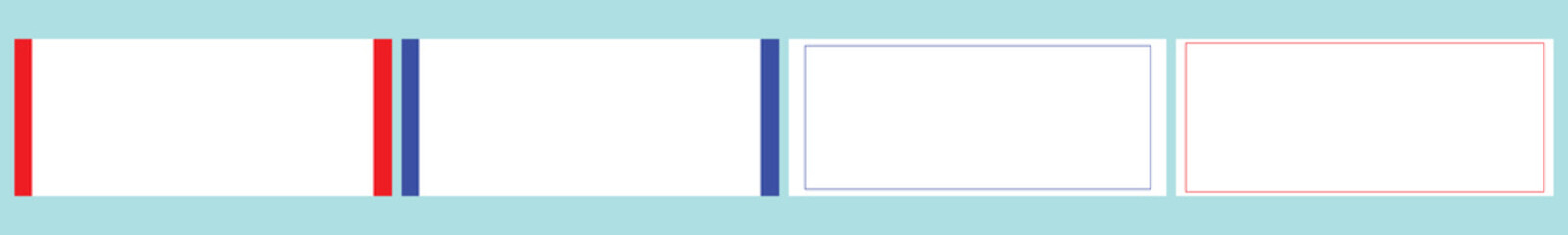 Sleek White Minimalist Ticket Vector Illustration