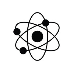 Atom icon vector stock illustration