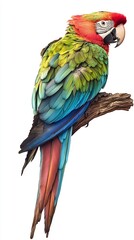 Fototapeta premium background parrot species isolated on white exotic