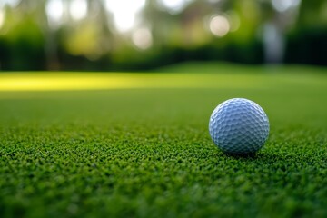 Obraz premium golf ball on green grass