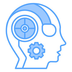 Cyborg Blue Icon