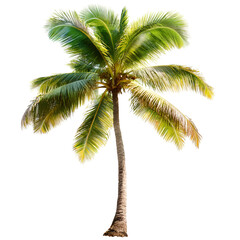 Tropical palm tree graphic vibrant greens on black background