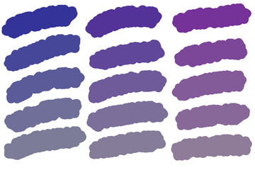 もこもこざらつき群青系グラデ素材カラーセット © Makidas