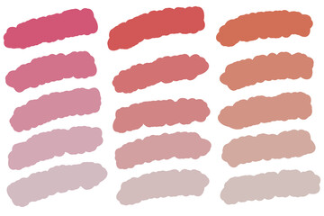 もこもこざらつき赤系グラデ素材カラーセット © Makidas