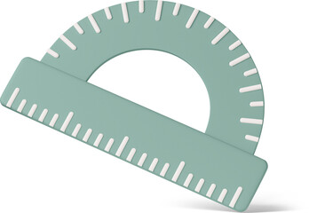 green protractor