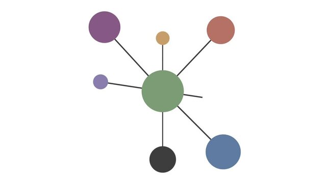 Infographic of Network Connection Topology 