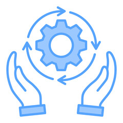 Responsibility Blue Icon