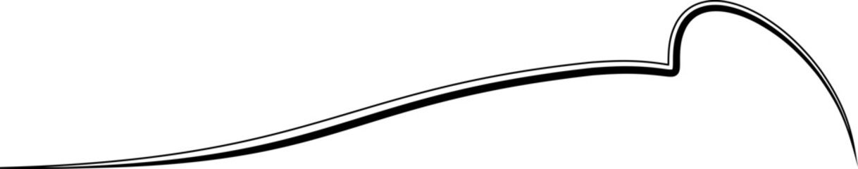 Hand Drawn Brush Line
