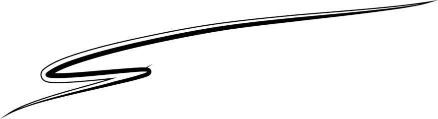 Hand Drawn Brush Line