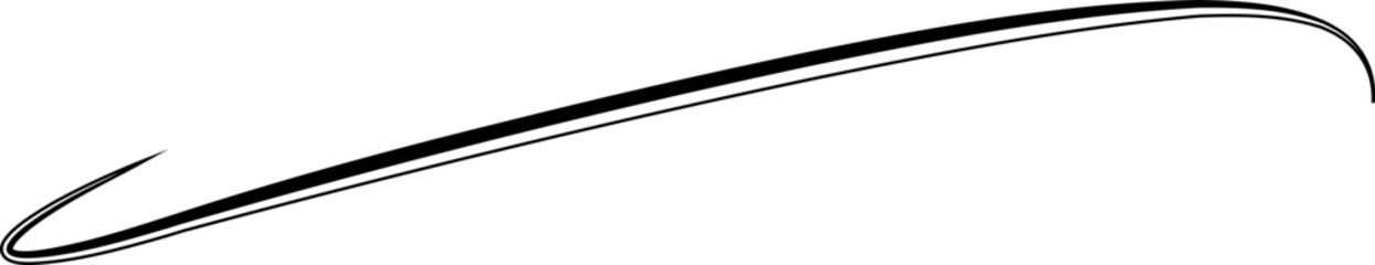 Hand Drawn Brush Line