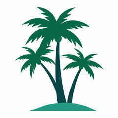 Obraz premium palm tree on a white background