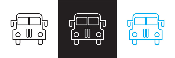Transportation, vehicle icon .  Vector for websites, mobile interfaces, presentations, banner, visual branding etc. Vector illustration. isolated on white and black background. EPS 10