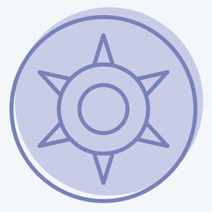 Icon Astrology Star. related to Astrology symbol. two tone style. design editable